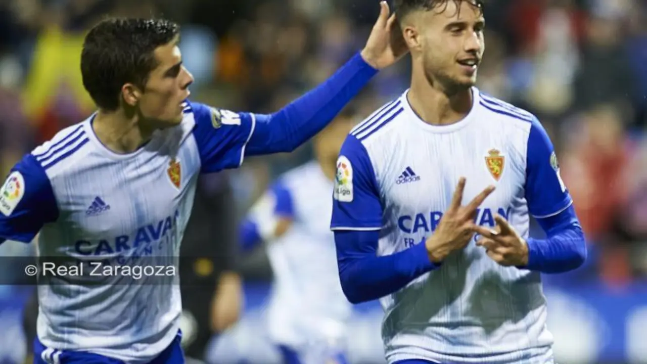 Puado marc&oacute; ante el Girona en la primera vuelta y ahora, volver&aacute; a la titularidad. Foto: Real Zaragoza