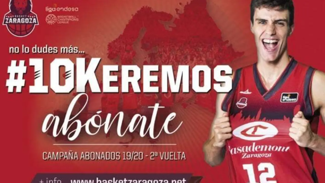 Carlos Aloc&eacute;n es la imagen de esta campa&ntilde;a de abonados. Foto: Casademont Zaragoza