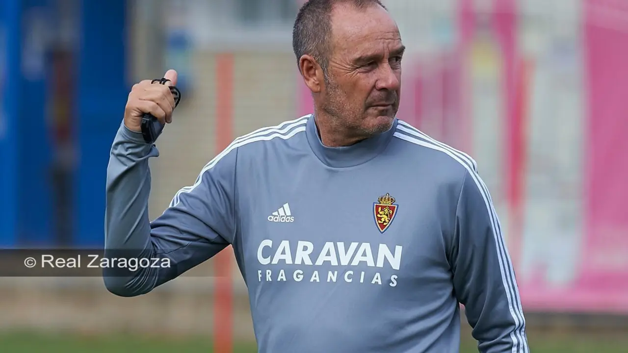 V&iacute;ctor F&eacute;rnandez, en la ciudad deportiva. Foto: Real Zaragoza