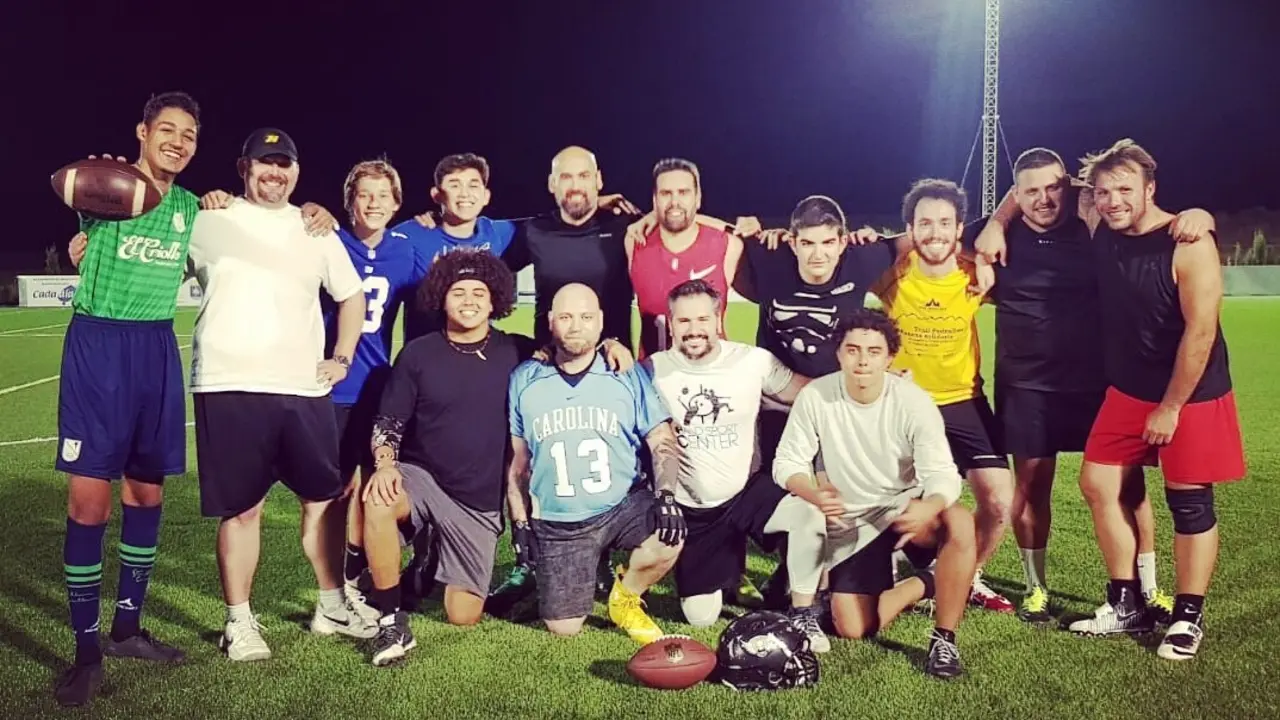 Jugadores del Mercenarios Villamayor que emnpezaron a entrenar el pasado mes de septiembre. Foto: Mercenarios de Villamayor