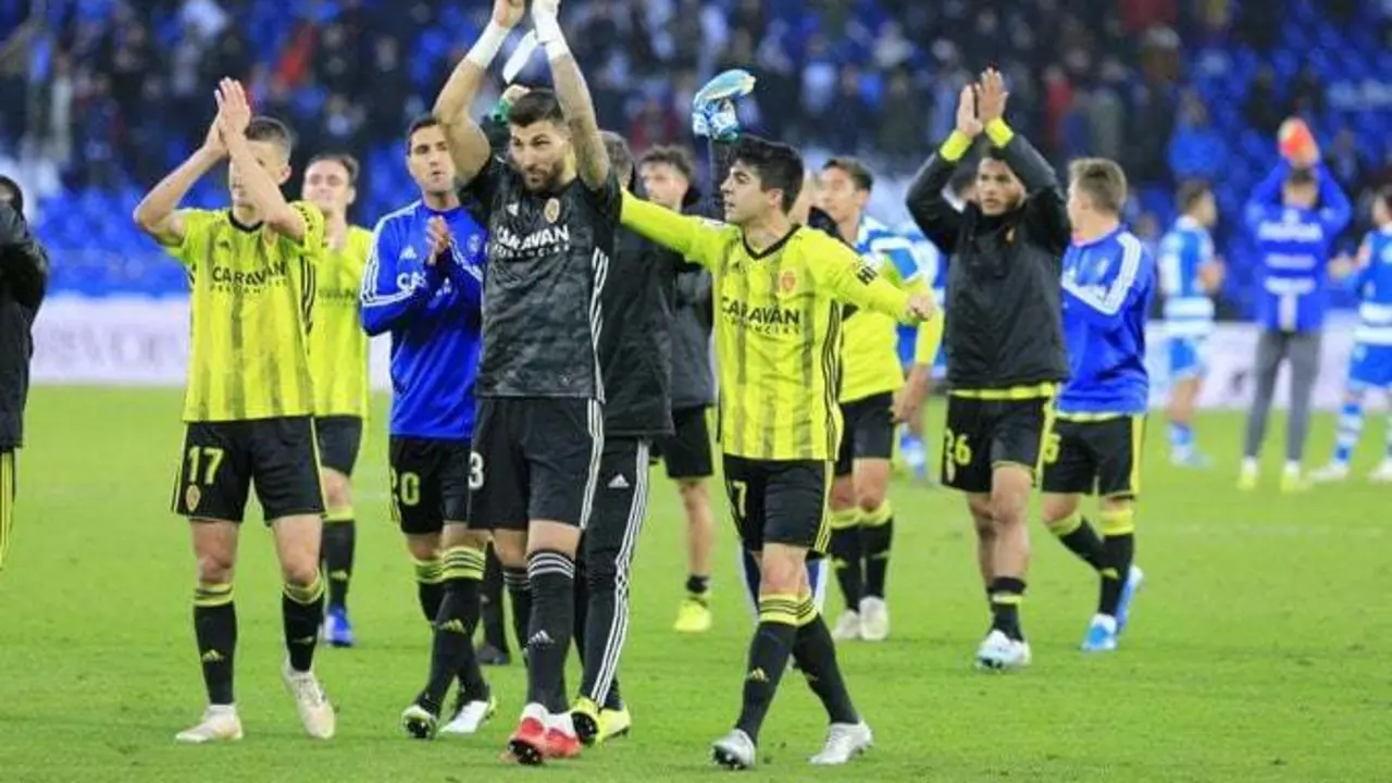 El Real Zaragoza gan&oacute; la semana pasada al Deportivo. Foto: Real Zaragoza