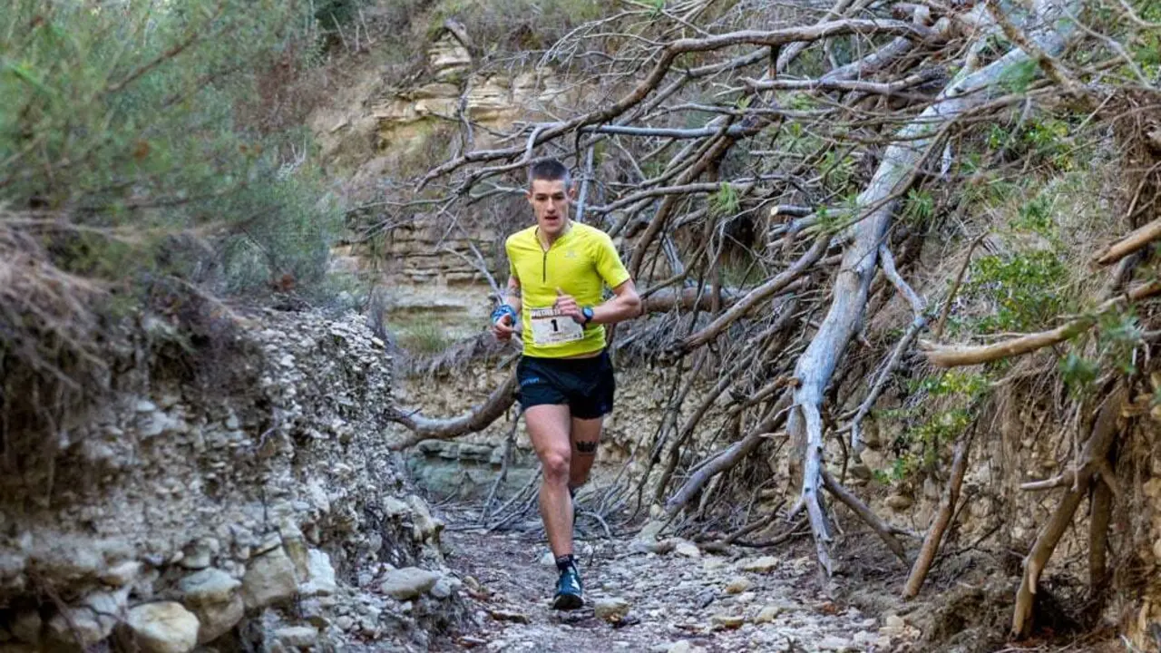 Alberto Lasobra, en un tramo de la Estiva Extreme. Foto: Cedida