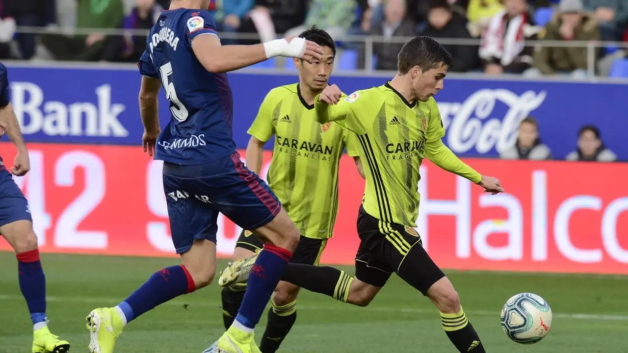 Zaragoza y Huesca en el derbi aragon&eacute;s del pasado mes de diciembre. Foto: Real Zaragoza