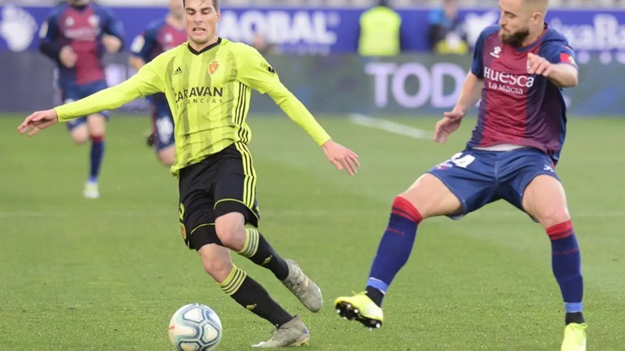 Alberto Soro y Pulido durante el derbi. Foto: Real Zaragoza