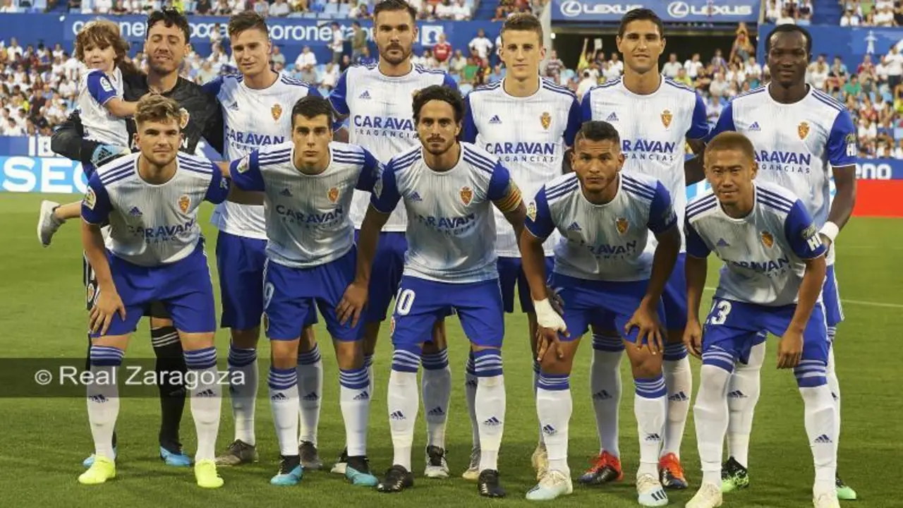 Once titular del Real Zaragoza en el partido contra el CD Tenerife en La Romareda. Foto: Real Zaragoza
