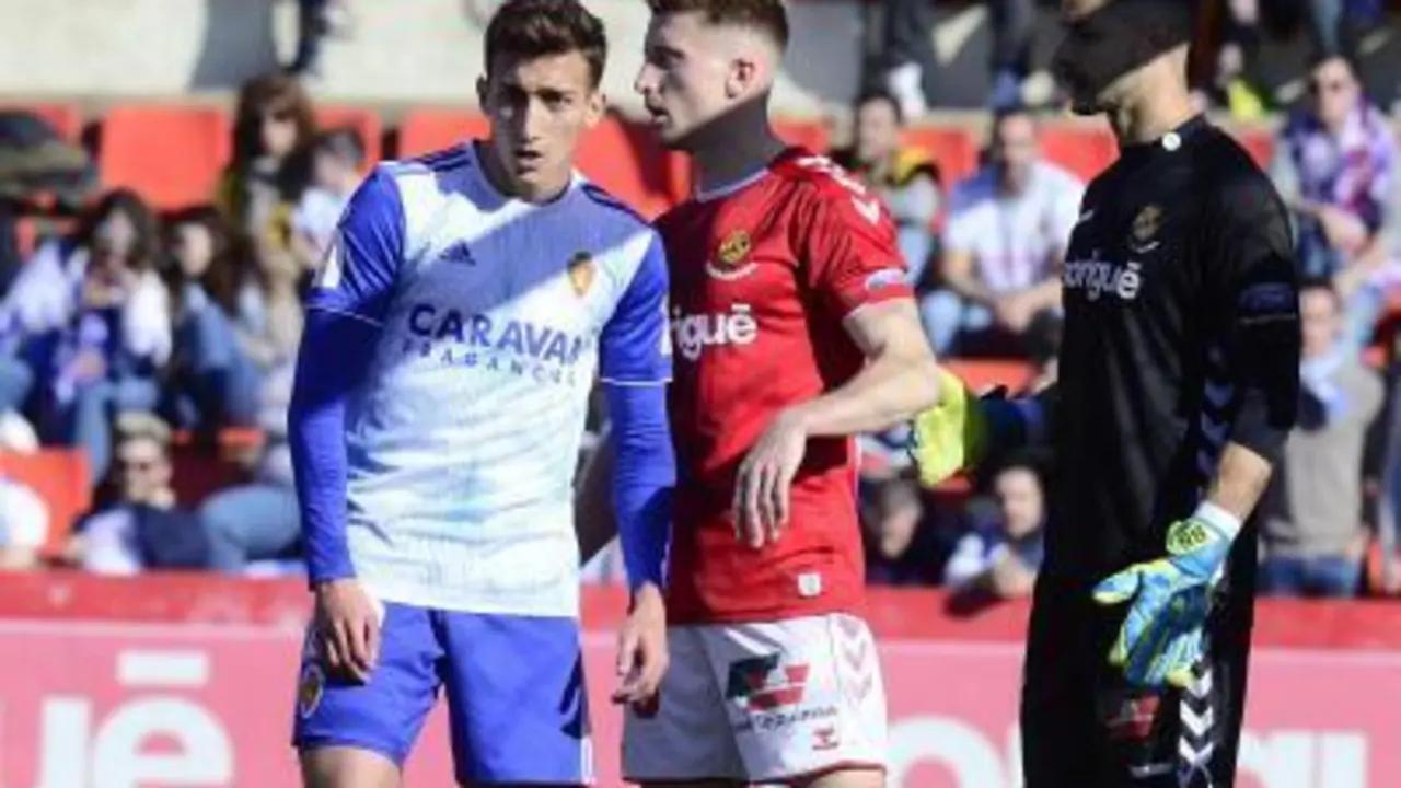 Marcos Baselga en su debut con el primer equipo la temporada pasada en Tarragona. Foto: Real Zaragoza