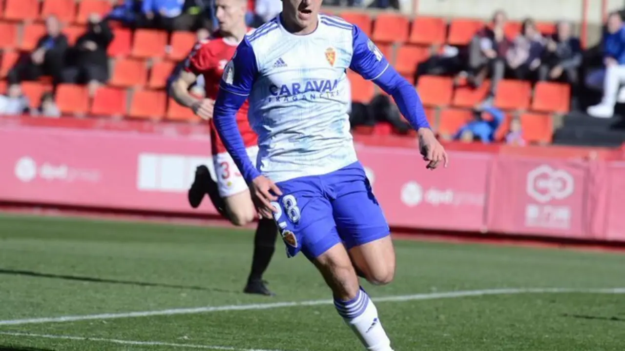 Baselga en su debut en Copa con el Real Zaragoza. Foto: Real Zaragoza
