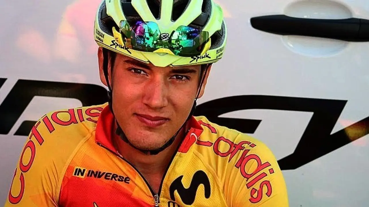 Fernando Barcel&oacute;, con la camiseta del Cofidis en 2018