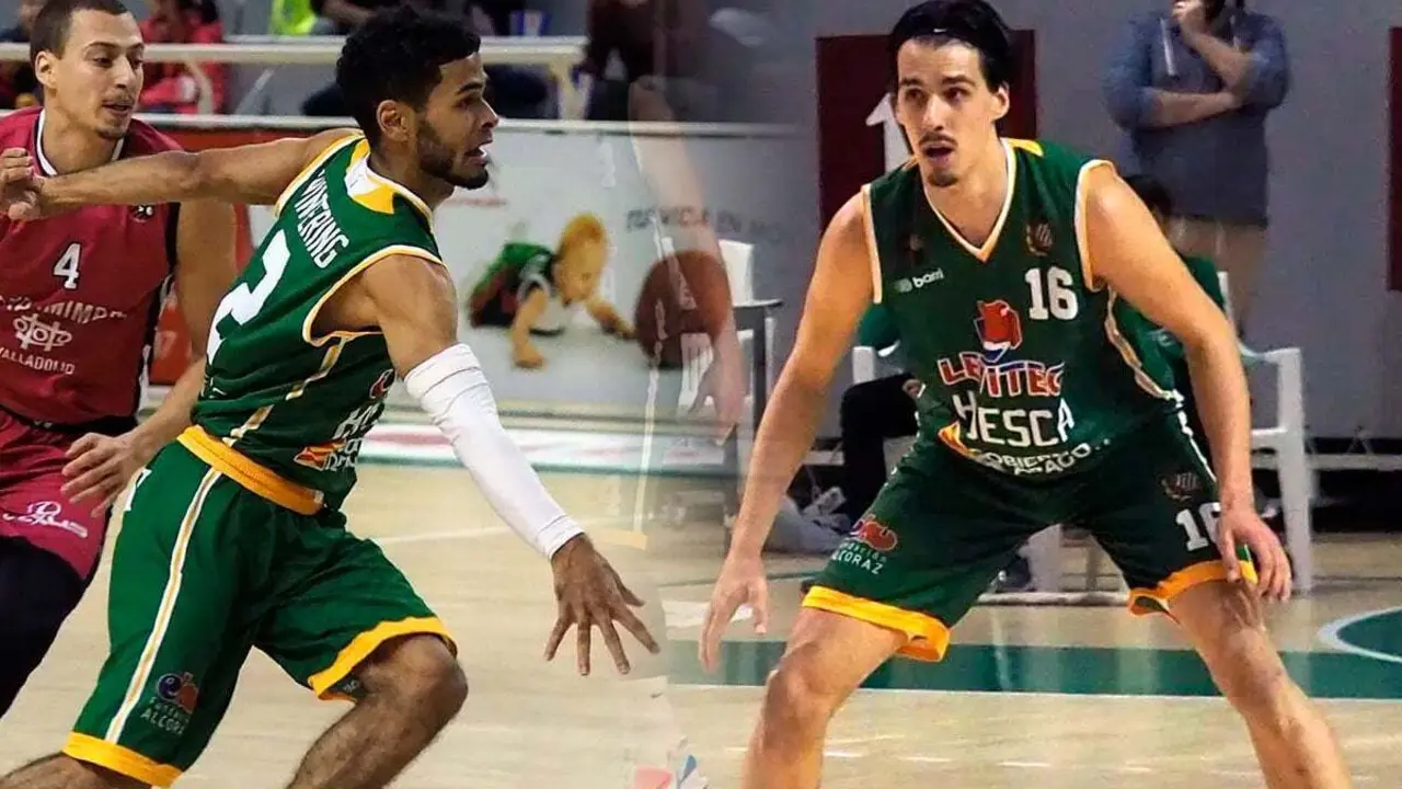 Alec Wintering y Nedim Dedovic, integrantes del quinteto ideal de la jornada 17 de LEB Oro | Fotos: C.Pascual