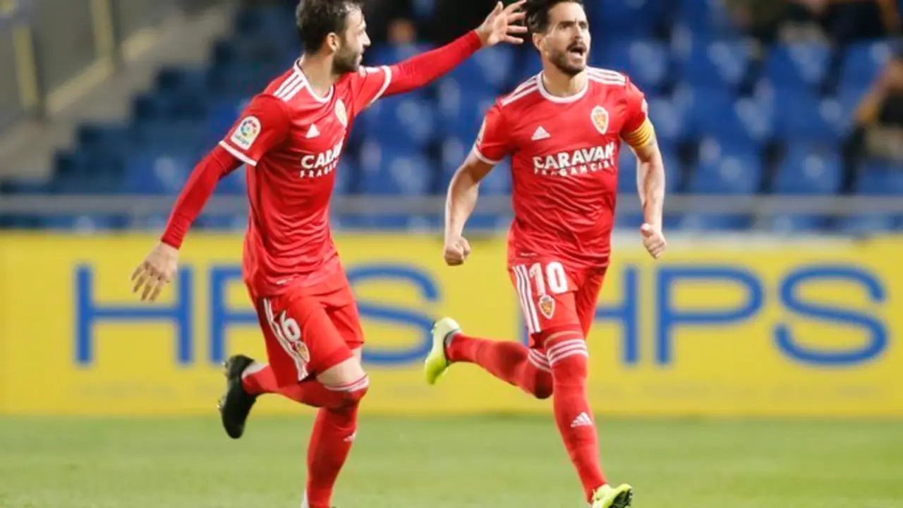 Ros celebra su gol ante Las Palmas. Foto: La Liga