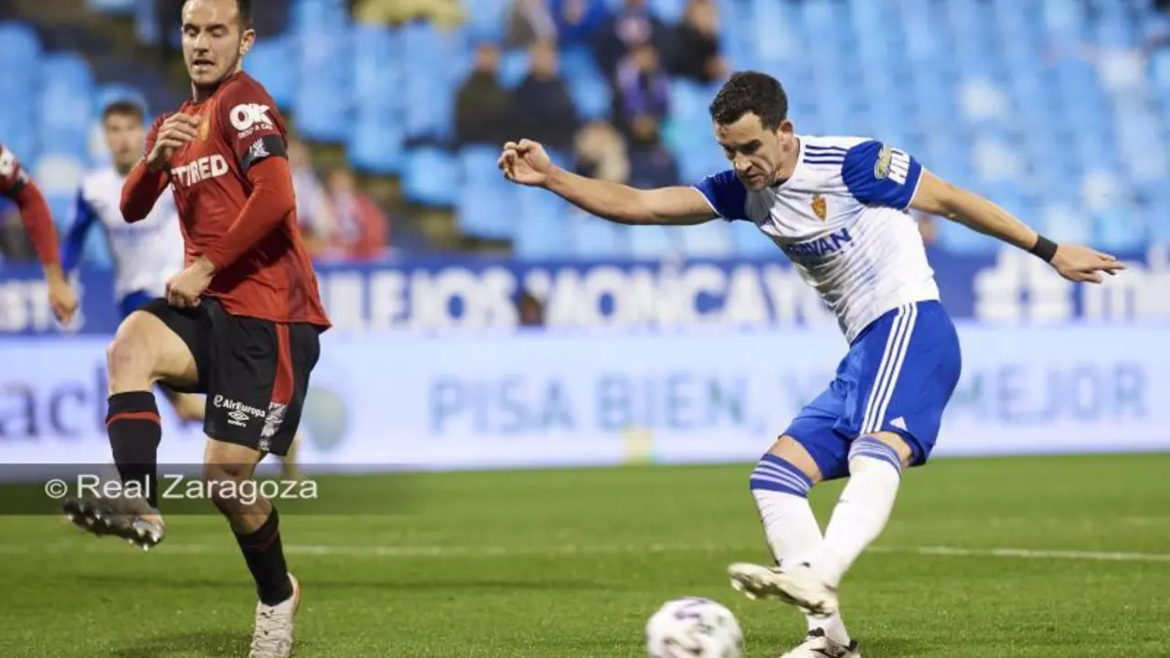 Linares se luce ante el Mallorca. Foto: Real Zaragoza