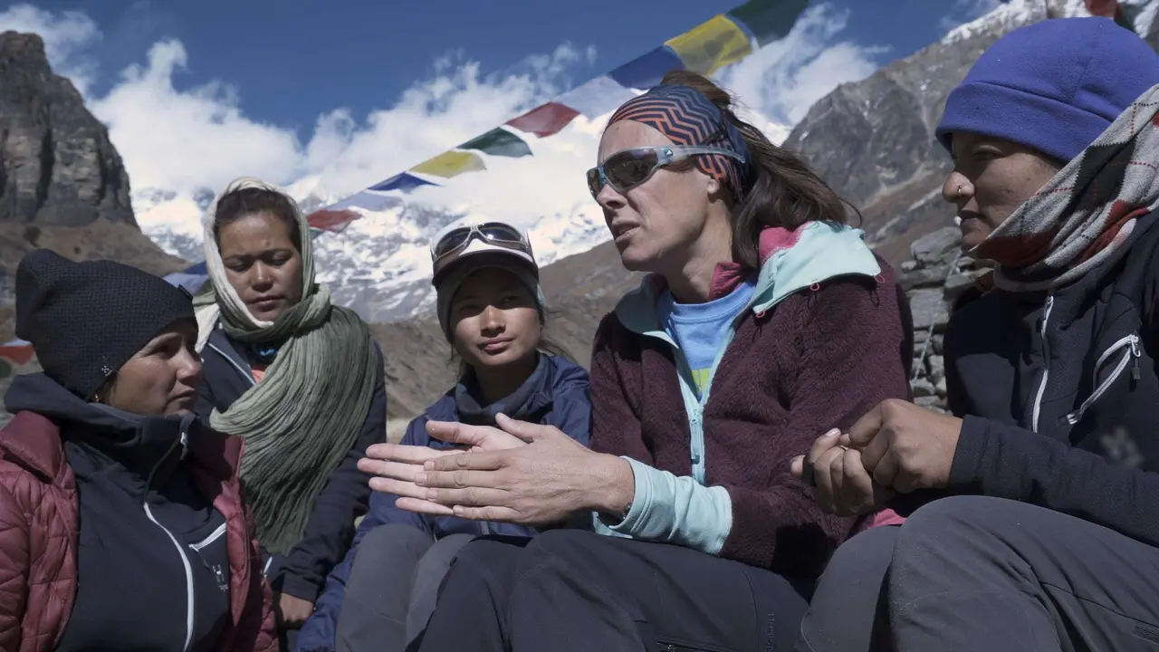 Edurne Pasaban, en la imagen, presentar&aacute; el documental 'Chhaupadi', con el que se abrir&aacute; el Banff festival de Huesca. Foto: Cedida