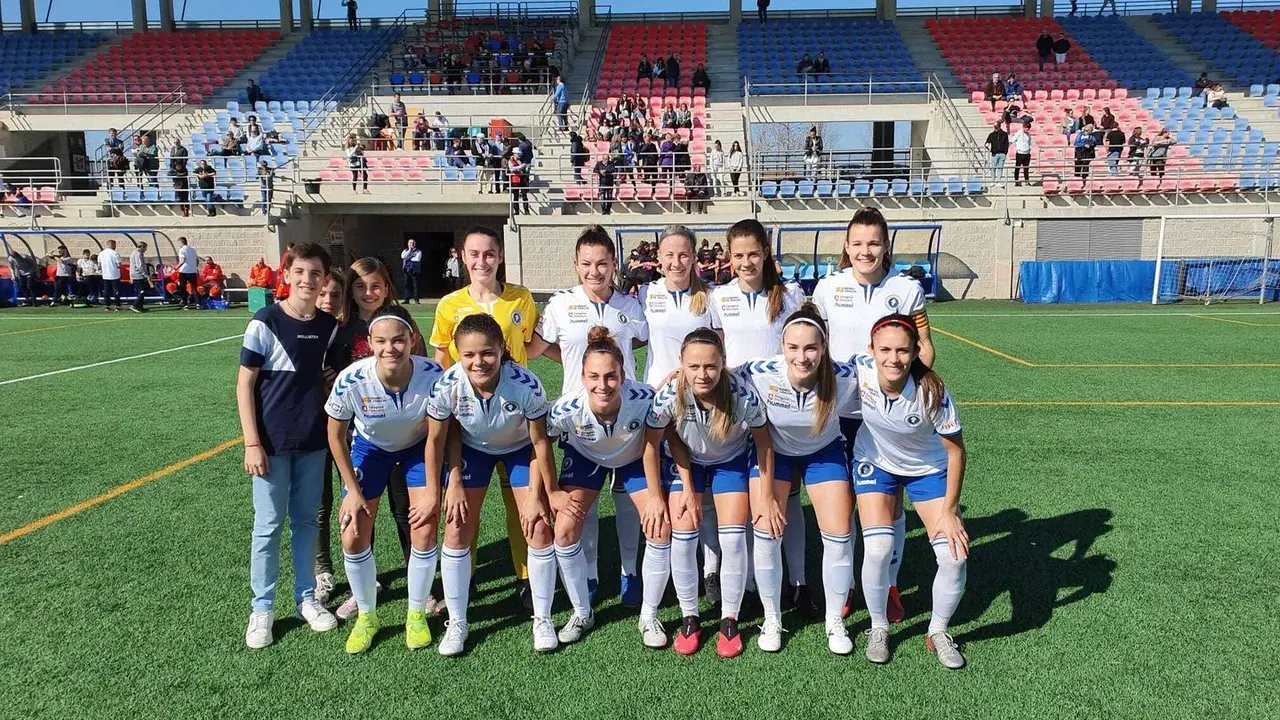 Once inicial del Zaragoza CFF ante el Madrid B. Foto: Zaragoza CFF