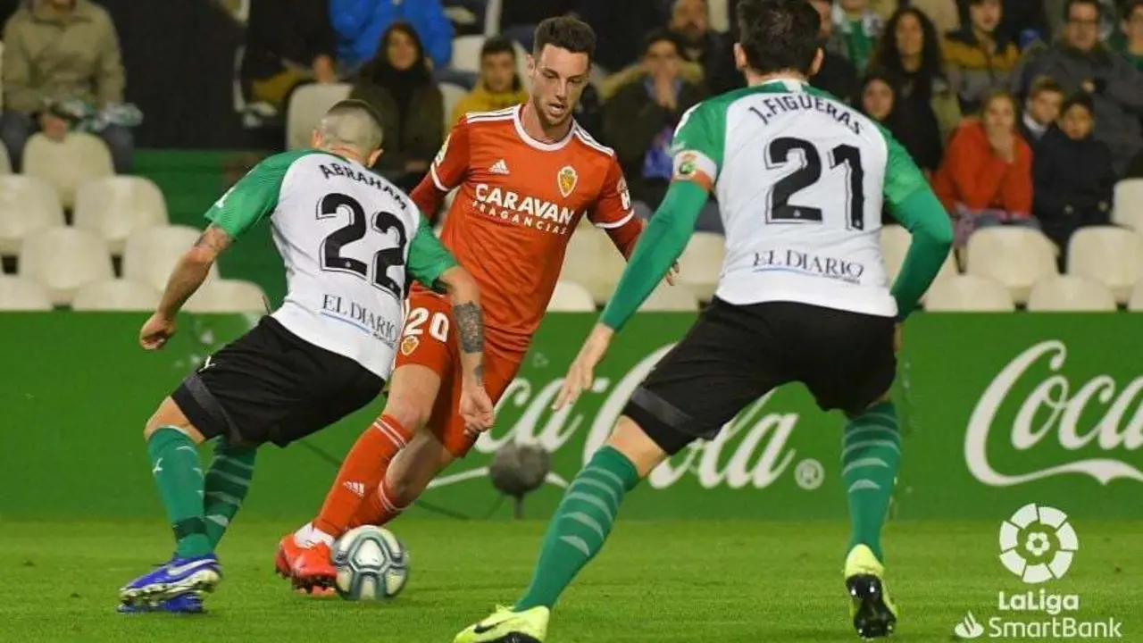 Burgui, ante el Racing. Foto: La Liga