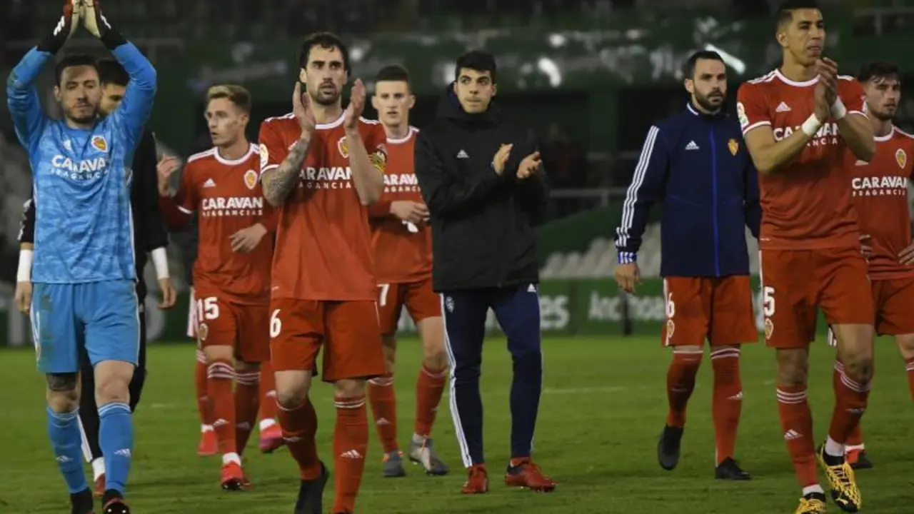 La plantilla del Real Zaragoza en El Sardinero. Foto: Real Zaragoza