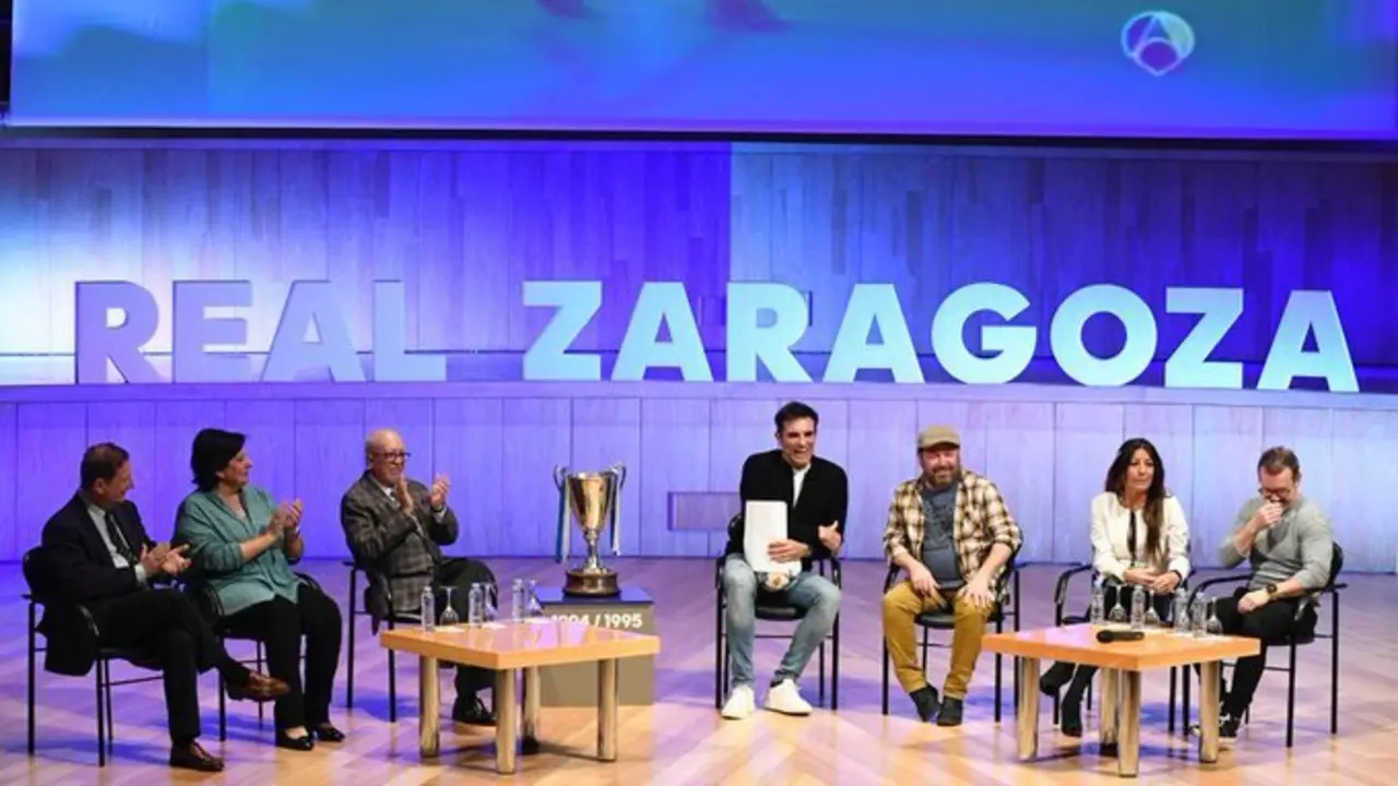 Primera charla del ciclo "Encuentros con la Recopa". Foto: Real Zaragoza