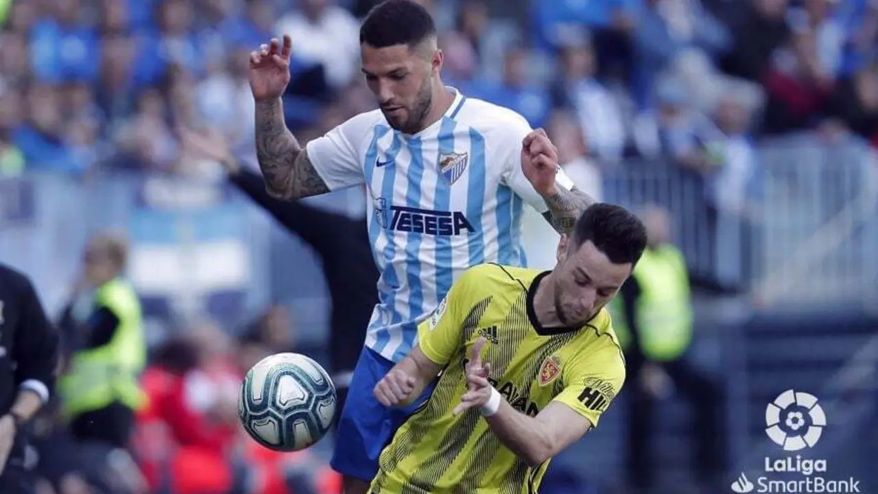 Burgui en el partido ante el M&aacute;laga. Foto: LFP