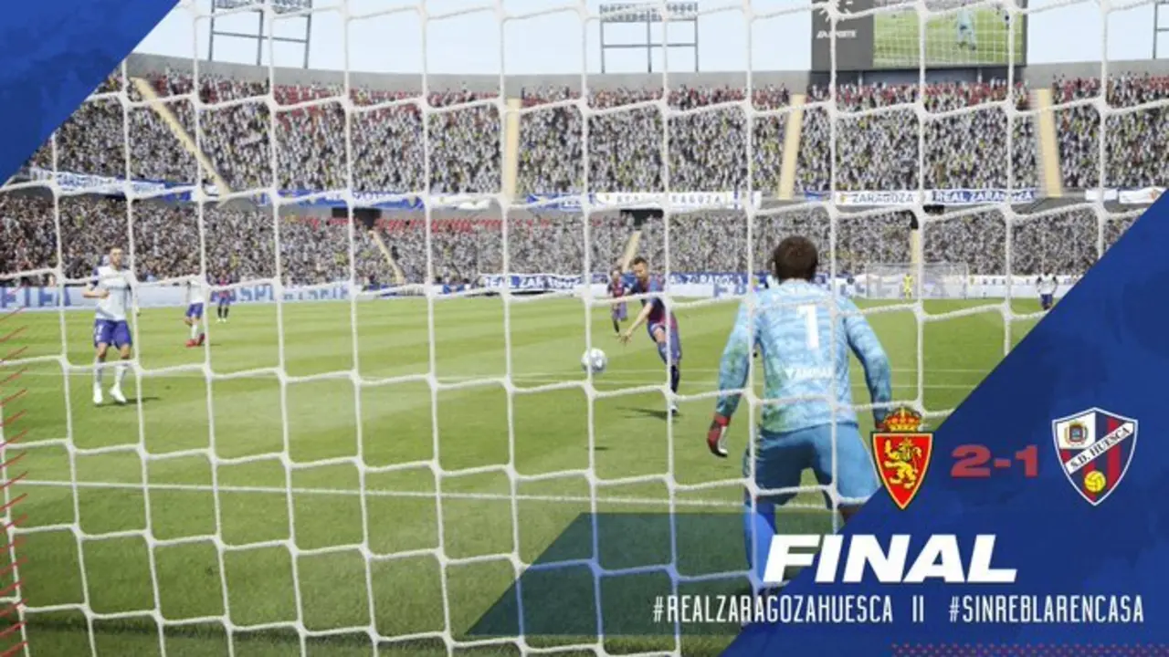 Imagen virtual de un Zaragoza-Huesca