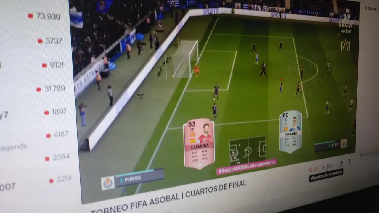 Imagen del partido entre el Espanyol de Carmona y el Valladolid de Jorge Serrano. Foto: Sportaragon