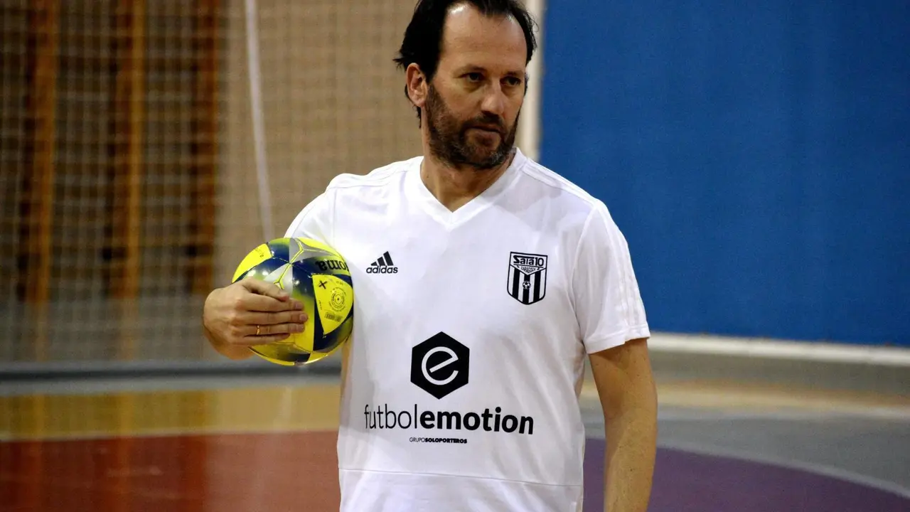 Santi Herrero, durante un entrenamiento. Foto: AD Sala 10