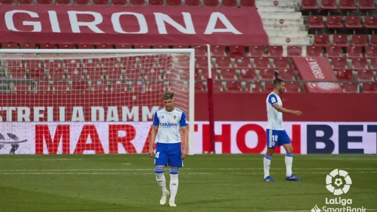 Guti se lamenta tras el gol del Girona. Foto: LaLiga SmartBank