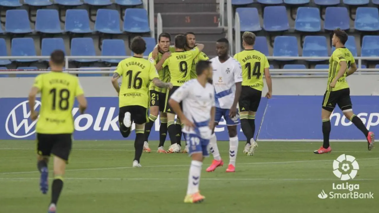 Luis Su&aacute;rez fue el autor del gol del Real Zaragoza en Tenerife