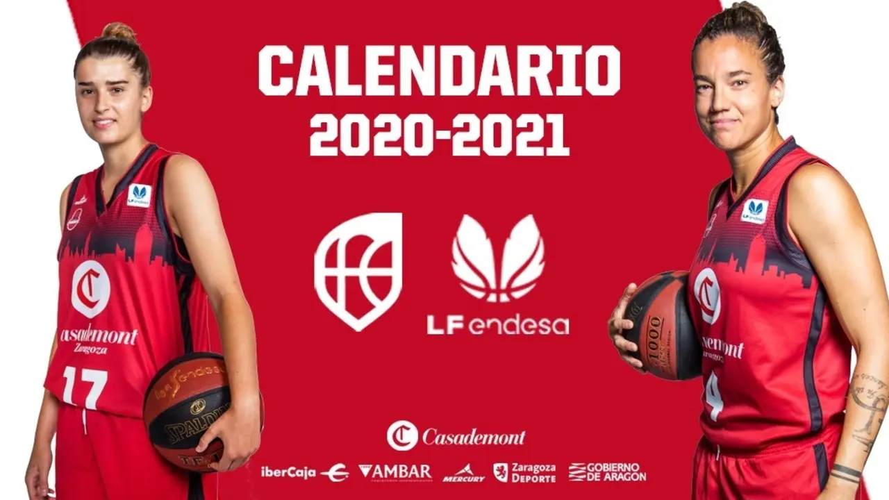 Cartel del Casademont Zaragoza para el calendario 20/21