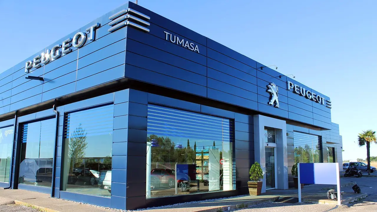 Imagen del concesionario Tumasa, en Huesca. Foto: Cedida