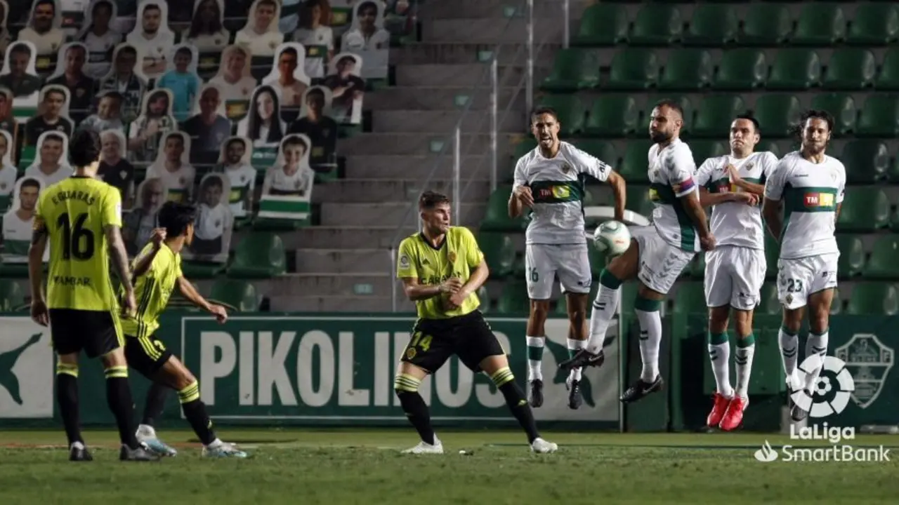 Elche y Zaragoza empataron a cero en la ida. Foto: La Liga