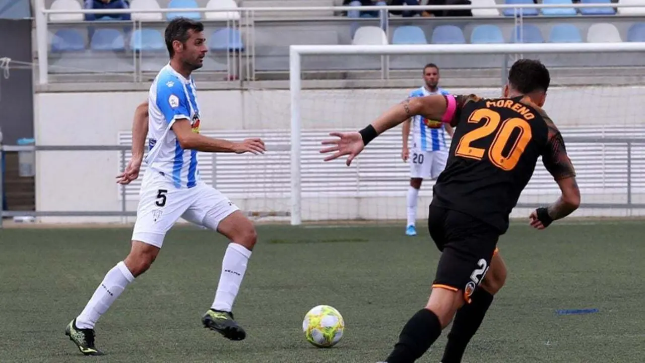 Chechu Dorado en un partido con la SD Ejea. Foto: SD Ejea