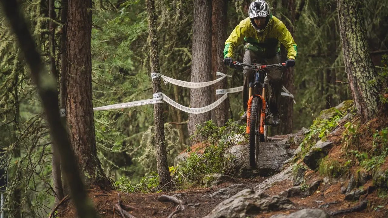 Gabi Torralba, en la imagen, durante las EWS de este fin de semana en Suiza. Foto: Cedida