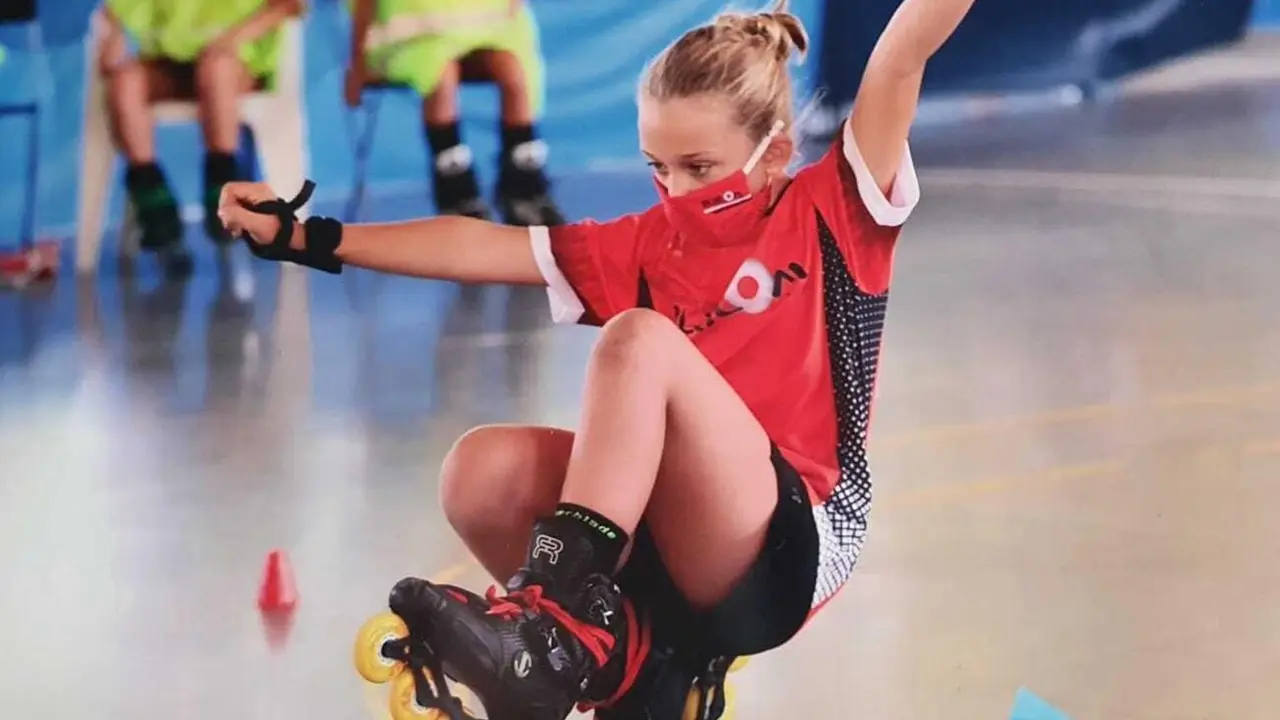 El patinaje inline freestyle es un deporte espectacular con domini&oacute; de Arag&oacute;n con el Zlalom en Espa&ntilde;a. Foto: Club Patinaje Zlalom