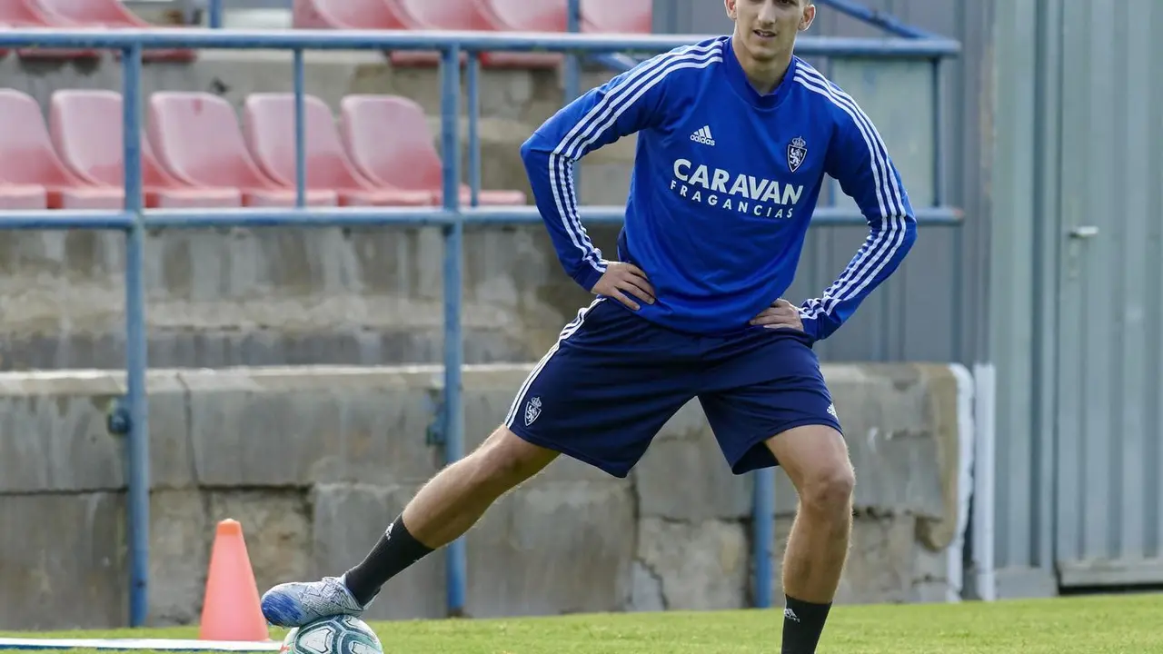 Baselga durante un entrenamiento. | Foto: Real Zaragoza