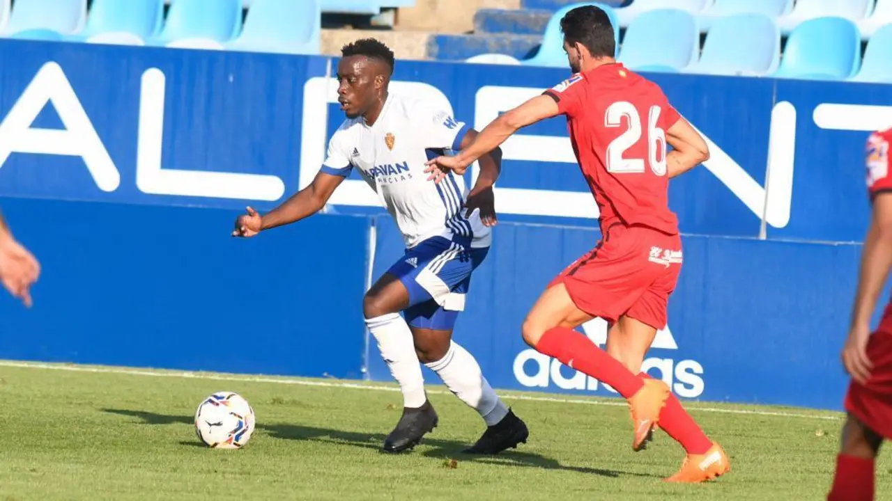 Jannick Buyla, de lo m&aacute;s positivo ante el Getafe. Foto: Real Zaragoza