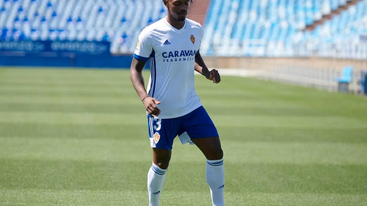 Jair Amador en su presentaci&oacute;n como zaragocista. Foto: Real Zaragoza