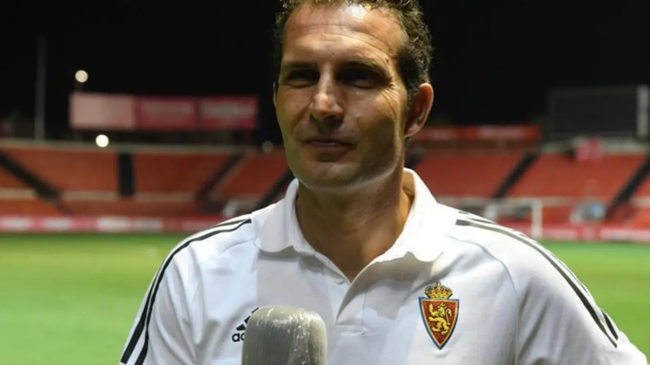 Rub&eacute;n Baraja, entrenador blanquillo. Foto: Real Zaragoza