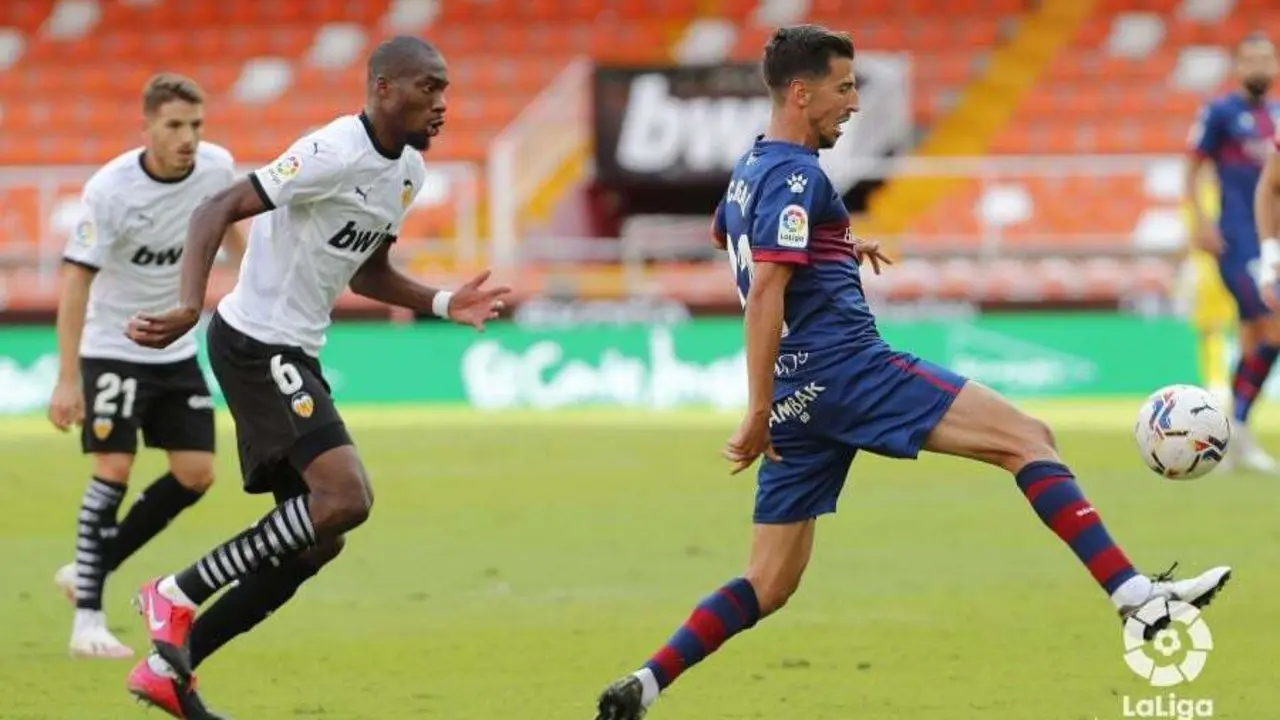 Juan Carlos en el partido contra el Valencia. | Foto: LaLiga