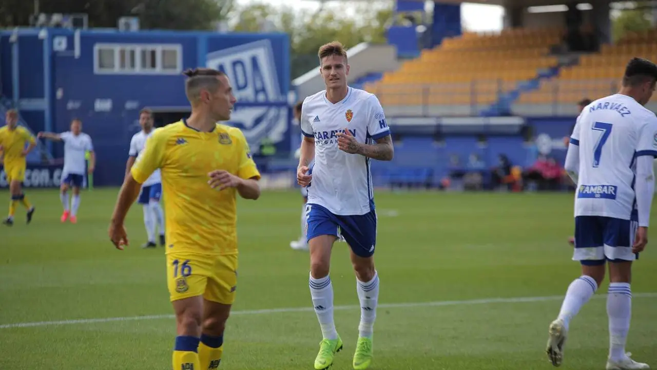 Vigaray, lesionado en Alcorc&oacute;n. Foto: Real Zaragoza