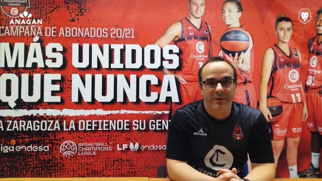 Diego Ocampo no es optimista respecto a la lesi&oacute;n de Sulaimon. Fotograma del Casademont Zaragoza