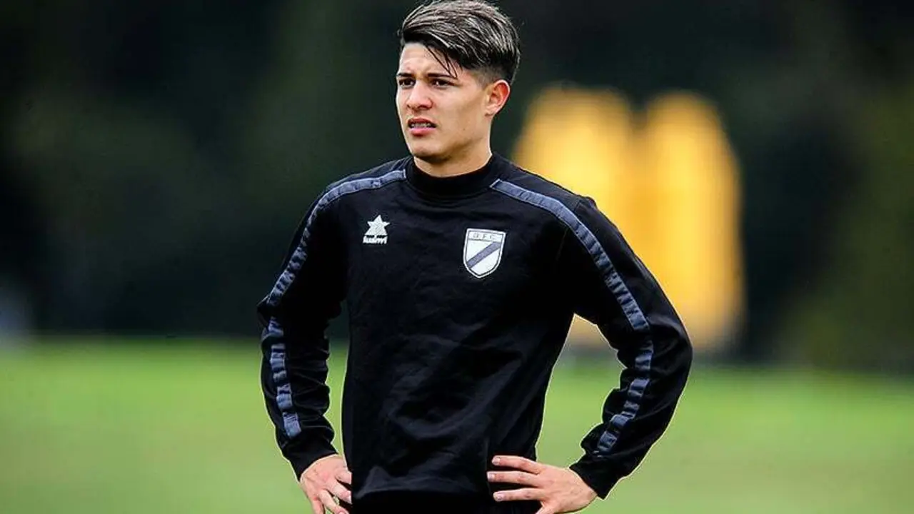 Alan Garc&iacute;a con el Danubio. | Foto: Tenfield