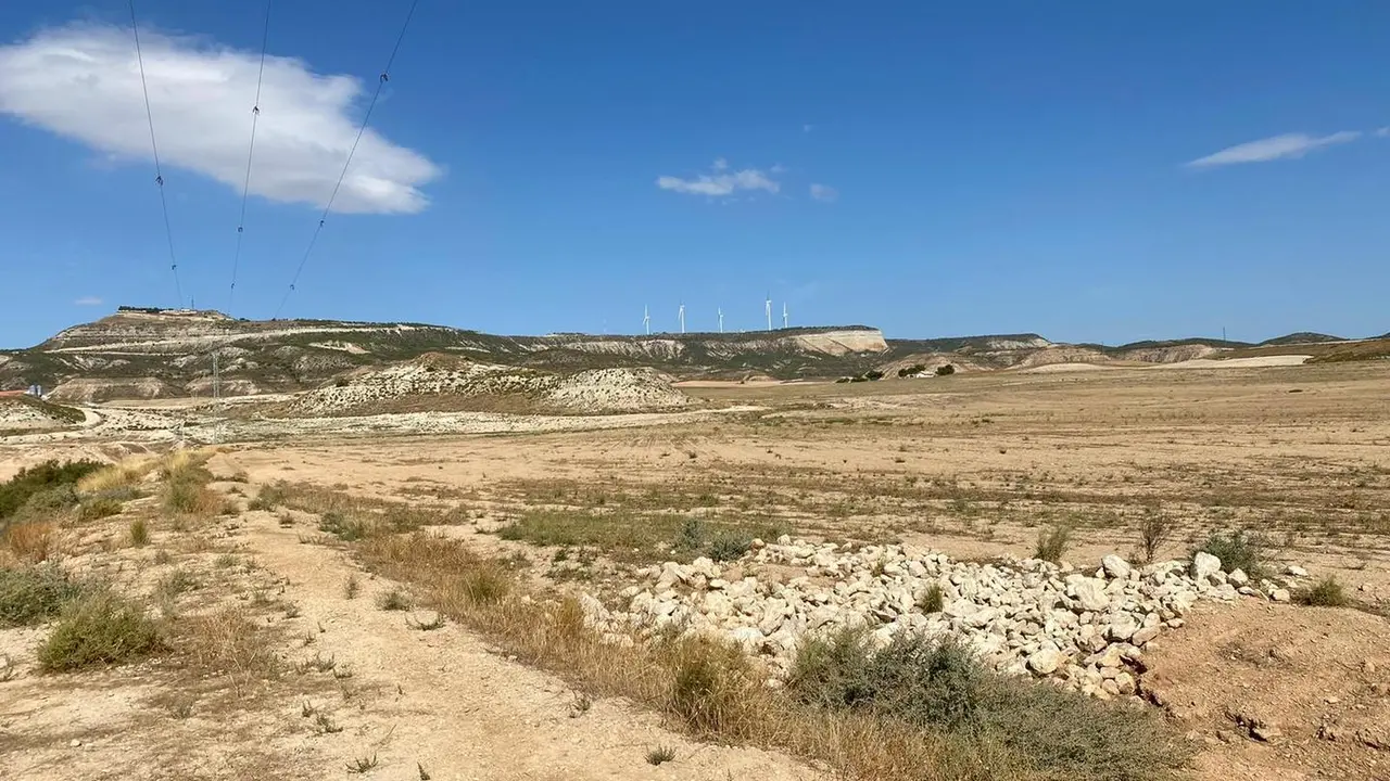 Zona por donde va a transcurrir uno de los segmentos del triatl&oacute;n de Tauste. Foto: Cinco Villas