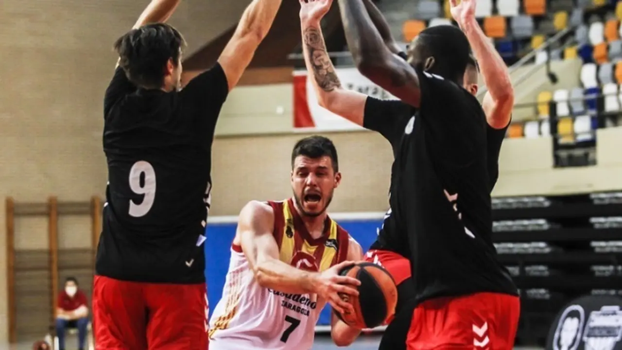 Barreiro, en el choque de pretemporada ante GBC. Foto: Esther Casas/Casademont Zaragoza