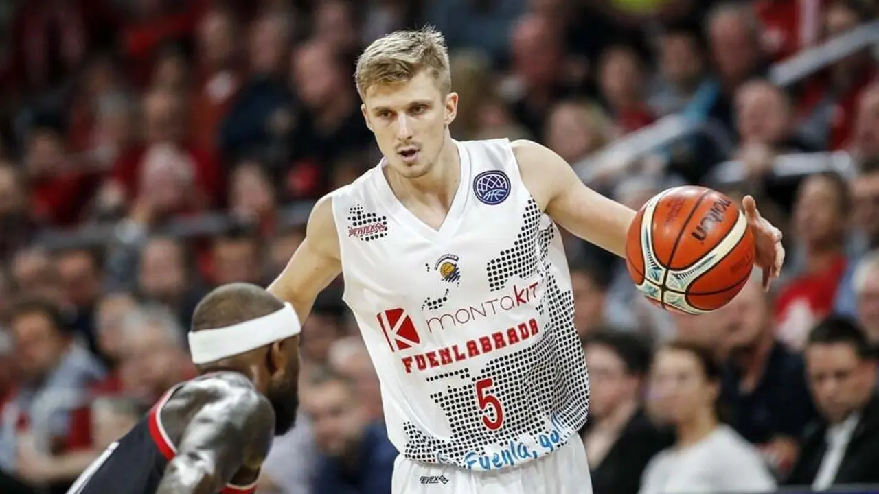 Luka Rupnik, en un encuentro con el Fuenlabrada. Foto: BCL