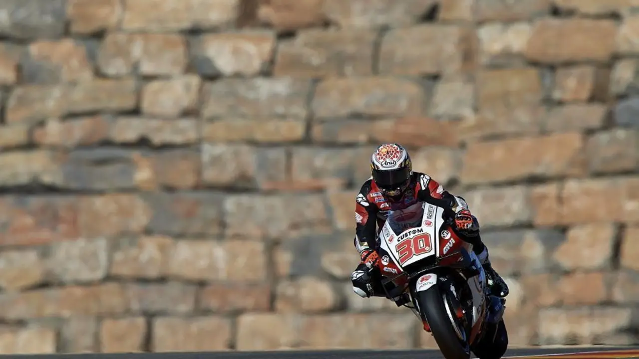 El piloto nip&oacute;n Nakagami ha sido el m&aacute;s r&aacute;pido en los libres del GP Teruel. Foto MotorLand
