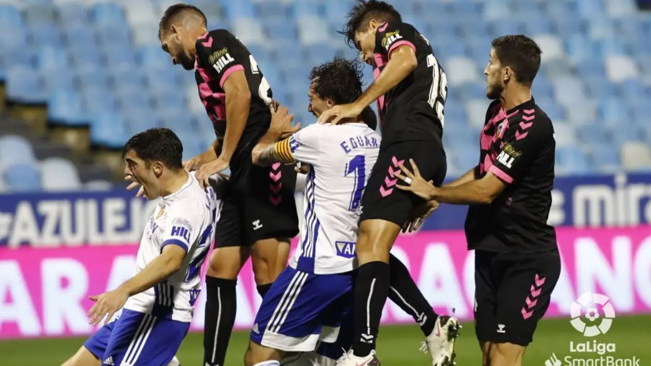Empate a cero entre Zaragoza y Sabadell en la primera vuelta de La Liga. Foto: LFP