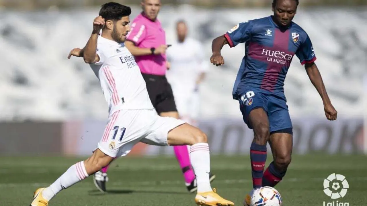 Nwakali en el partido contra el Real Madrid. | Foto: LaLiga