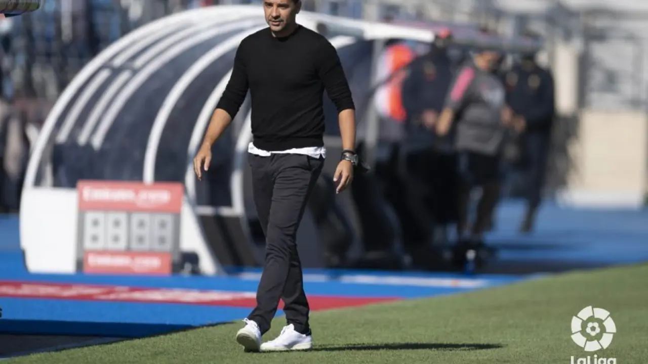 M&iacute;chel durante el partido del Huesca en Valdebebas frente al Real Madrid I Foto: LaLiga