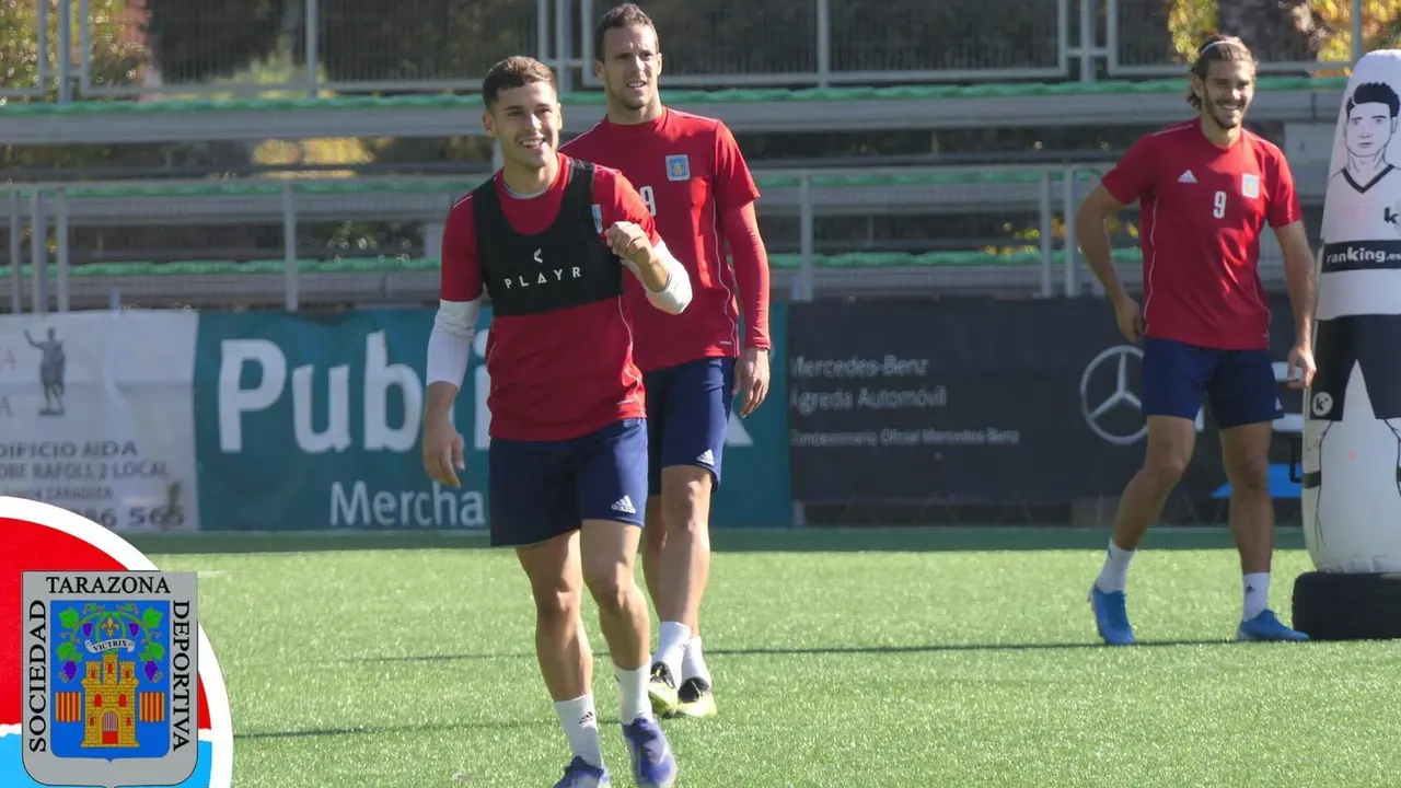 La SD Tarazona en un entrenamiento de esta semana. Foto: SD Tarazona