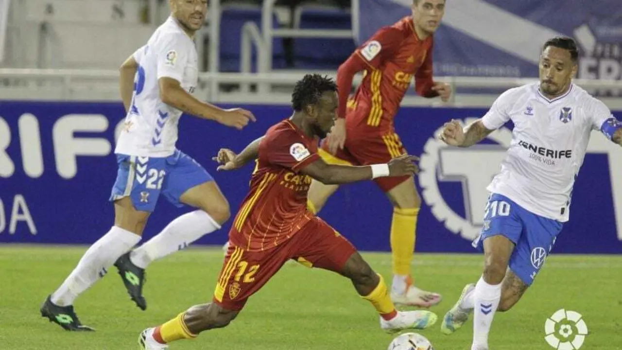 James en la primera vuelta ante el Tenerife. Foto: LFP