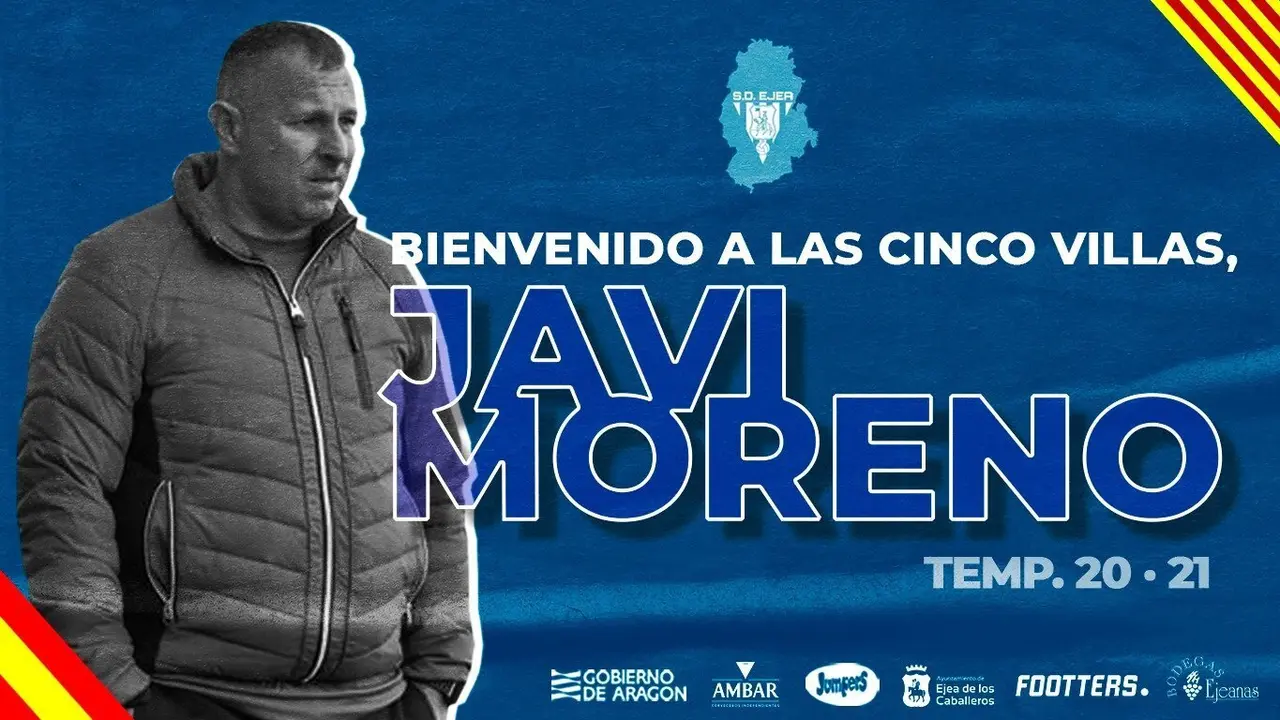Javi Moreno es el nuevo entrenador del equipo de las Cinco Villas. 